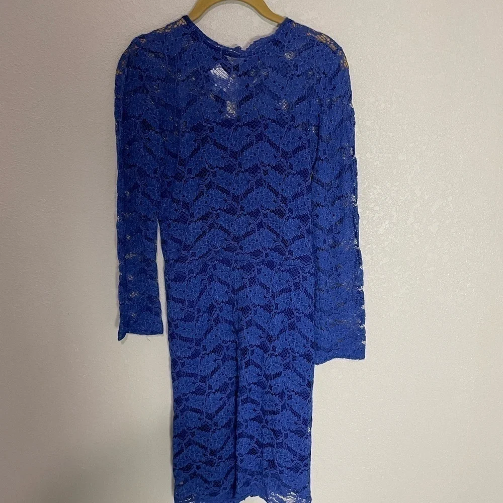 Alexis Cobalt Blue Lace Dress Large
